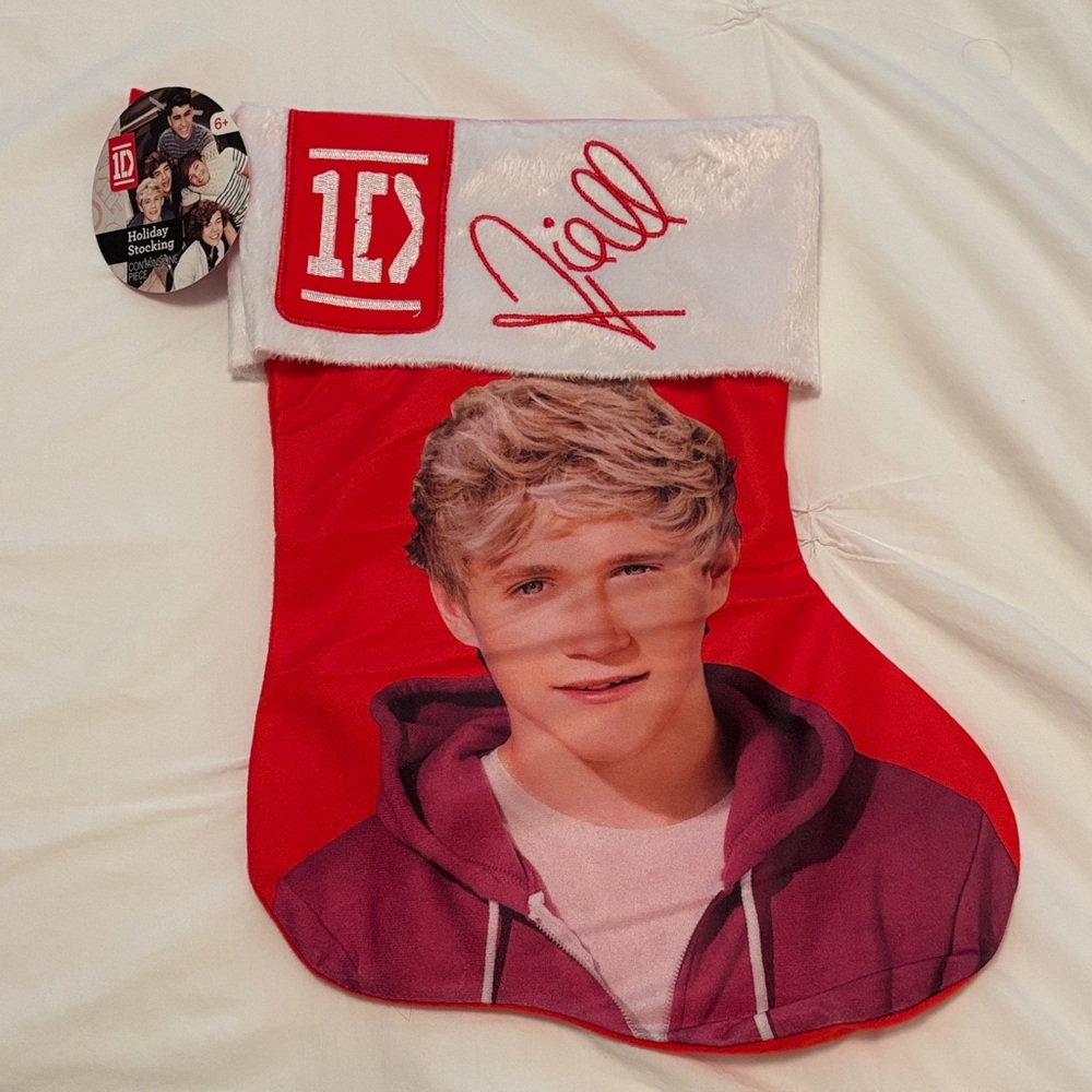 One Direction Red Christmas Stocking